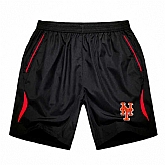 Men's New York Mets Black Red Stripe MLB Shorts,baseball caps,new era cap wholesale,wholesale hats